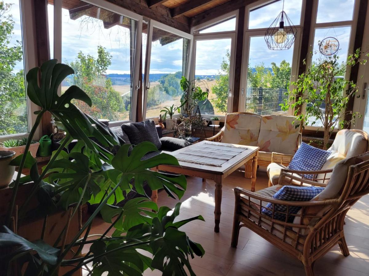 Ferienwohnung Ruheidylle Weitblick Kleinich Exterior foto